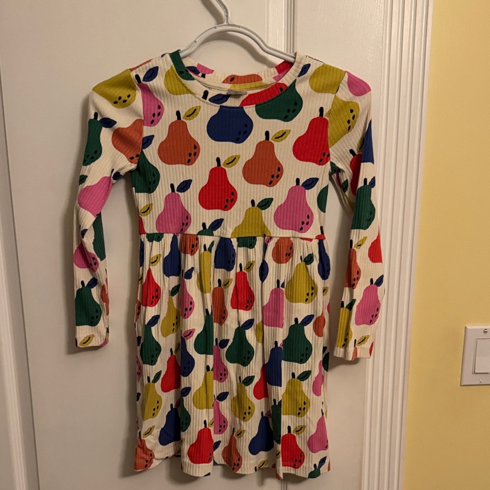 Hanna Andersson Multicolor Pear Print Kids Dress